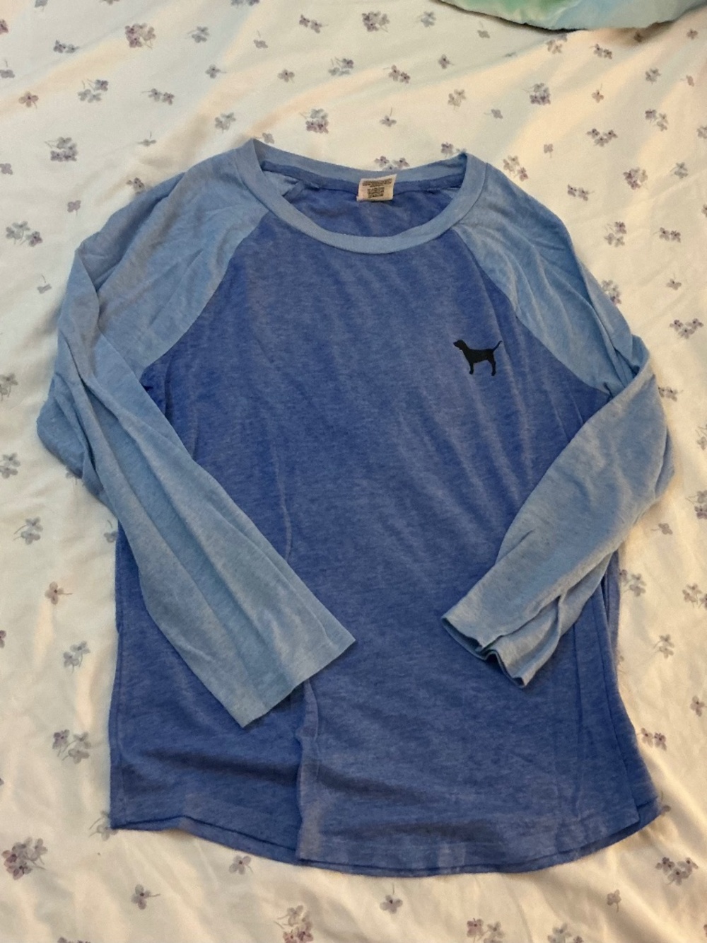 Victoria’s Secret PINK blue baseball tee